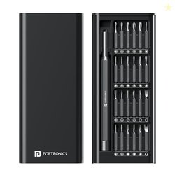 Portronics Bit Box,24-in-1 Screwdriver Kit,Compact,Durable,and Travel-
