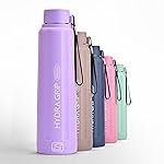 ASIAN Plastowares Hydra Grip Insulated Water Bottle 900ml | Steel Flask for All-Day Hot & Cold Drinks | Seen on Farah Khan Show! | Leakproof Violet Travel Mug | Winter & Secret Santa Essential
