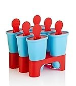 E-COSMOSÂ® Set of 6 Plastic 100% Food Grade Homemade Reusable for Home, Kitchen, Ice Lolly Mould,Popsicle Frozen Ice Cream, Ice Pop Makers, Kulfi Candy Mould Tray for Children & Adults – Multicolor