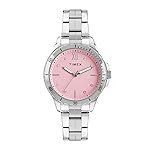 TIMEX Analog Watch for Women Available in Multicolor Dial & Silver Stainless Steel Bracelet Band – Water Resistant Wrist Watches