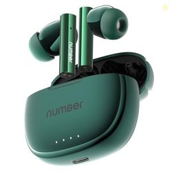 Number Navo Buds X1 w/ 50H Playtime, Dual Pairing, 13mm Speakers, ENC,