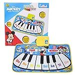 Kriiddaank Mickey Piano Music Play Mat – Interactive Piano Keys, Early Learning & Development, Portable Roll-Up | Fun & Educational Toy for Kids | Safe, Engaging & Interactive Play