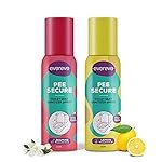 Evereve Pee Secure Toilet Seat Sanitizer Spray Combo, Pack of 2, 100ml, Jasmin & Lemon fragrance, Reduces the risk of UTI & other infections, Anti-Odour & Germ Killing Toilet spray, Kills 99.9% Germs