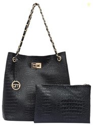 Bagsy Malone Bucket Shaped Tote Bag -Set of 2 | Handcrafted Side Tote