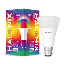 Halonix Wi-Fi Enabled Smart LED Bulb 12W B22D (16 Million Colors + War