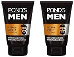 Pond’s Men Energy Bright Anti-Dullness Facewash With Coffee Bean, 100 g (Pack of 2)