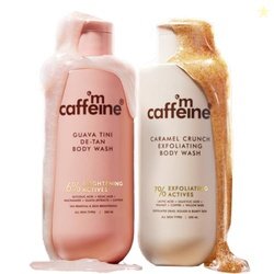 mCaffeine De-Tan & Exfoliating Body Washes (Set of 2) | Guava & Carame