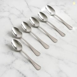 Tosaa Baby Spoon Impress 16G-6-Piece Stainless Steel Spoon Set, Set of