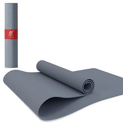 Lifelong LLYM92 Yoga mat for Women & Men EVA Material 4mm Grey Anti Sl