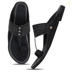 DFR Ethnic Sandals For Boys Men, Comfortable Rajasthani Slippers, Colo