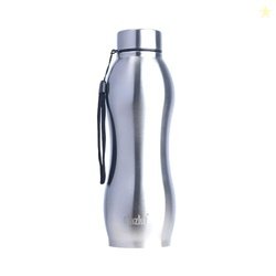 Clazkit Platina Pro Classic Stainless Steel Water Bottle 1000ml |ISI C