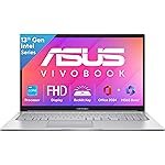 ASUS Vivobook 15, Intel Core i3 13th Gen 1315U, 8GB RAM, 512GB SSD, FHD 15.6″, Windows 11, Office Home 2024, Cool Silver, 1.7Kg, X1504VA-NJ3320WS, Intel UHD iGPU, M365 Basic (1Year)* Laptop