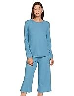 Symbol Women’s Cotton T-Shirt and Culotte Night Suit (Night Wear | Co-ord Set | Lounge Wear Set) (Available in Plus Sizes)
