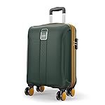 Safari Cabin Polycarbonate Spinner Thorium Neo 8 Wheels 55Cm Size Trolley Bag, Hard Case, 360Âº Wheeling Carry-On Luggage for Men & Women, Travel Bag, Suitcase for Travel, Dusk Green