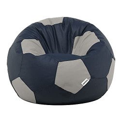 Amazon Brand - Solimo Premium Faux Leather Football Bean Bag | Filled