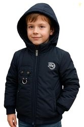 Krystle Boys Cold Weather Jacket with Hood | Kids Fleece Lined Winter