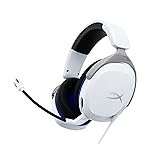 HyperX Cloud Stinger 2 Core – Gaming Headset for PlayStation, Lightweight Over-Ear Headset with mic, Swivel-to-Mute Function, 40mm Drivers (6H9B5AA), White