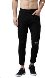 Moda Rapido Men Slim Mid Rise Black Jeans