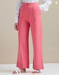 U.S. Polo Assn. Women Pleated Straight Fit Trousers
