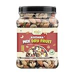 HighFresh Rozana Mix Dry Fruit 1KG | Healthy Mixed Nuts and Seed with Almonds, Cashews, Green Raisins, Seeds and More | Reusable Jar Pack | Panchmeva for Fasting and Gifting