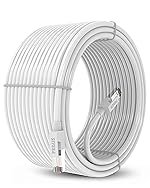 FEDUS Cat6 Ethernet Cable, 2M High Speed 550Mhz 10 Gigabit Speed Utp Lan Cable, Network Cable Cord Gigabit Category 6 Wires For Laptop, Personal Computer, Router, Modem, Television – White