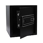 BonKaso Safe Locker For Home, 33 Litres Locker Box For Money, Jewellery, Digital Electronic Safe Locker For Home & Office With Auto lock Function, Anti Theft Alarm And LED Display (Black)