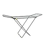 BonKaso Foldable Cloth Drying Stand for Drying Clothes, 3-Way Folding with 20 Drying Rails, Lightweight Alloy Steel, Flat Folding Design | Indoor & Outdoor Clothes Dryer Yellow