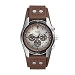 Fossil Cuff Chronograph White Dial Men’s Watch-CH2565