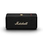 Marshall Emberton II 20 W Wireless Bluetooth Portable Outdoor Speaker (Black & Brass)