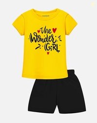 TRAMPOLINE Typographic Print T-Shirt & Shorts Set