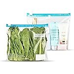 Fredbett Multipurpose Storage Bags | Slider | 10 Bags | 21.3 x 18 cm | zip lock bags small | ziplock pouches | Reusable and Reclosable | Food Grade | Leak- Proof | Microwave Safe