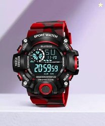 blutech Digital Watch - For Boys G Sports Red Strap Watch For Boys ( P