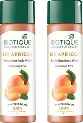 BIOTIQUE Bio Apricot Refreshing Body Wash 380ml (Pack of 2)(2 x 190 ml
