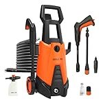 IBELL WIND66 High Pressure Washer, 1550W Motor, 120 Bar Car Washer High Pressure Gun, 6.7 L/Min Flow, 5M Hose, Portable Pressure Washer for Car, Bike, Home & Outdoor Cleaning