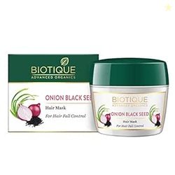 Biotique Onion Black Seed Hair Mask, Ideal for Hair Fall Control, 175g