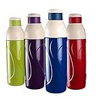 Cello Plastic Puro Classic Insulated Water Bottle (900ml, Assorted) – Set of 4