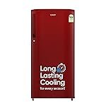 CANDY 165L 1 Star Direct Cool Single Door Refrigerator with Stabilizer free Operation (Red Mono, CSD1761RM)