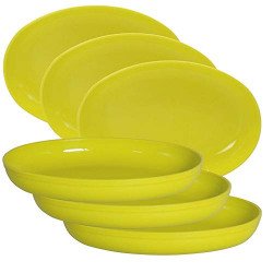 Wonder Homeware Prime Sigma Snacker Mixing Bowl, 500 ml Set of 6, Cyan