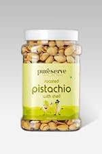 Pureserve Premium Roasted & Salted Pistachios 500g â Crunchy Blend | Protein-Rich, Gluten-Free Healthy Snack