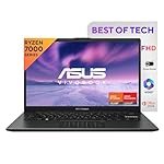 ASUS Vivobook Go 14, AMD Ryzen 3 7320U, 8GB RAM, 512GB SSD, FHD 14″, Windows 11, Office Home 2024, Mixed Black, 1.38 kg, E1404FA-NK3325WS, AMD Radeon iGPU, M365 Basic (1Year)*, Thin & Light Laptop