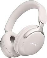 Bose New QuietComfort Ultra Wireless Noise Cancelling Headphones with Spatial Audio, Over-The-Ear Headphones with Mic, Up to 24 Hours of Battery Life, White Smoke