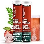 Carbamide Forte ACV Apple Cider Vinegar Tablets | ACV Moringa for Weight Loss with Cinnamon and Moringa Powder | No Maltodextrin & No Added Sugar | 15 ACV Effervescent Tablets (Pack of 2)