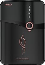 Havells Delite Kop’ere Water Purifier (Black), RO+UV+pH Balance, 7 Stages, 6.5L Stainless Steel Tank,Copper+Zinc+Minerals, Suitable for Borewell, Tanker & Municipal Water