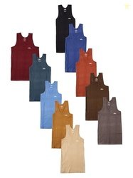 LUX PARKER Boy's Regular Fit Plain Vest | 100% Cotton| Skin Friendly |