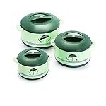 Cello Chef Casserole Gift Set, 3-Pieces, Green,Plastic