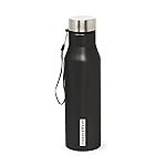 SignoraWare Blaze Stainless Steel Bottle | Airtight & Leakproof | Easy to Carry & Clean | Sleek Design | Durable & Eco-Friendly | Ideal for Office, School, Gym, Travel & Outdoor Use (1 Ltr | Black)