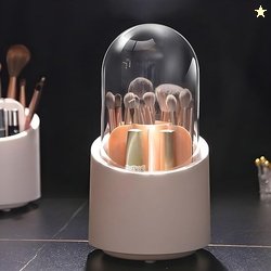 House of Vipa 360 Rotating Makeup Brush Holder, Cosmetic Brush Storage
