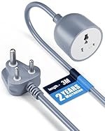 FEDUS 3m Long 18AWG Heavy Duty Male to Female 3 Pin Power Extension Cord for Heavy appliances Wire, 10amp Indoor Outdoor Power Cord Wire Extender Power Cable for appliances, Electronics & Power Tools