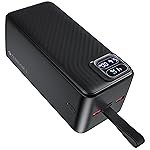 ZEBRONICS 50000 mAh Power Bank | 22.5W Super Fast Charging | PD 3.0 | Dual Type-C & USB-A | Output Indicator LED Display | Circuit Protection | Wave Texture Body | EnergiPOD 50R1 (Black)