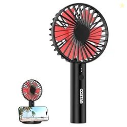 COSTAR Mini Portable Fan, Brushless Motor Hand Fan with Table Phone Ho